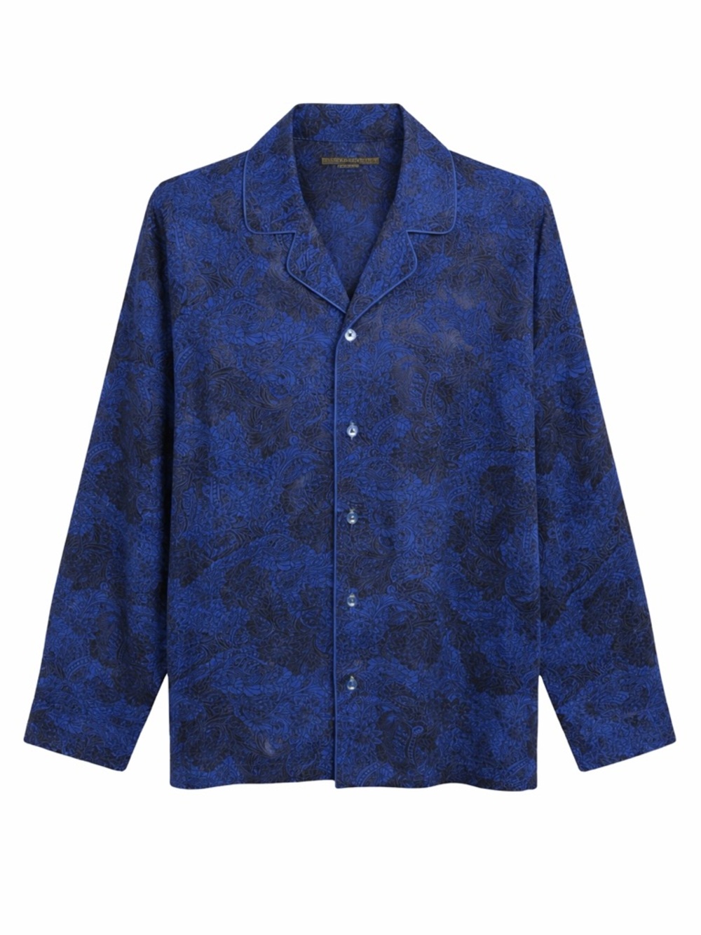 Robert Graham Pajama Top Mens XL Blue Paisley Luxury‎ Loungewear
